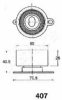 ASHIKA 45-04-407 Tensioner, timing belt